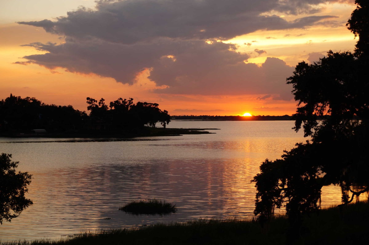 Sunset over Crooked Lake